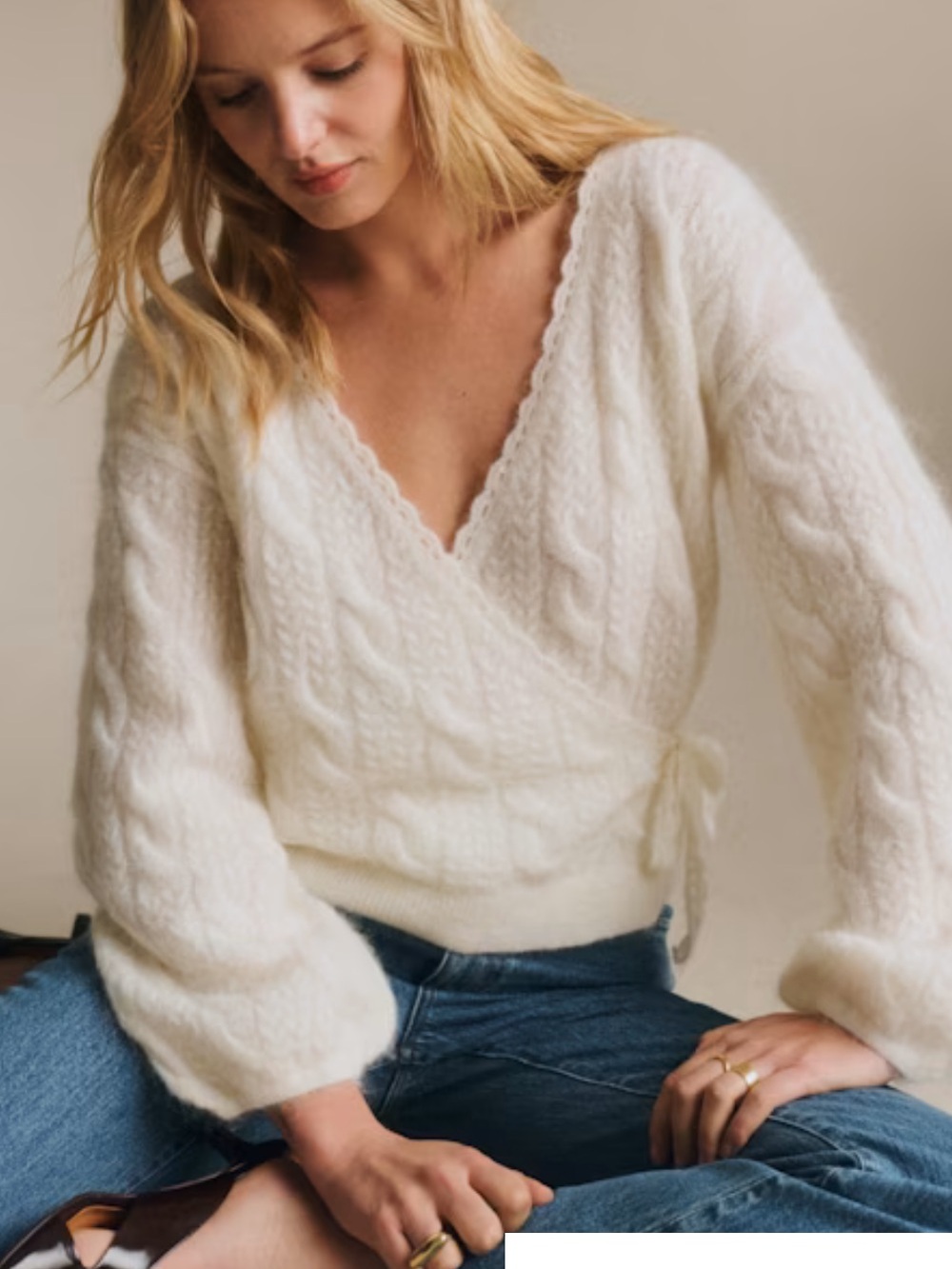 Sezane Odalie Sweater in Petal Pink size XS NEW - Picture 5 of 13